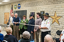 Peace Memorial foyer ribbon cutting, 2017. Image courtesy of Tom Parish.
