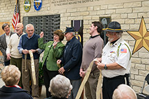 Peace Memorial foyer ribbon cutting. Image courtesy of Tom Parish.