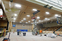 Auditorium under construction.