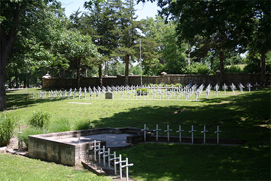 The Gold Star Mothers Memorial and Riley County Sunset Memorial and Platform.